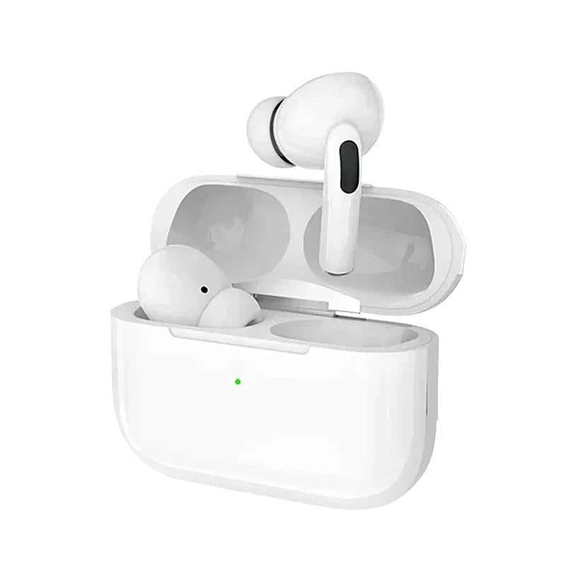 Fone de Ouvido AirPods+ com Bluetooth e Design Minimalista