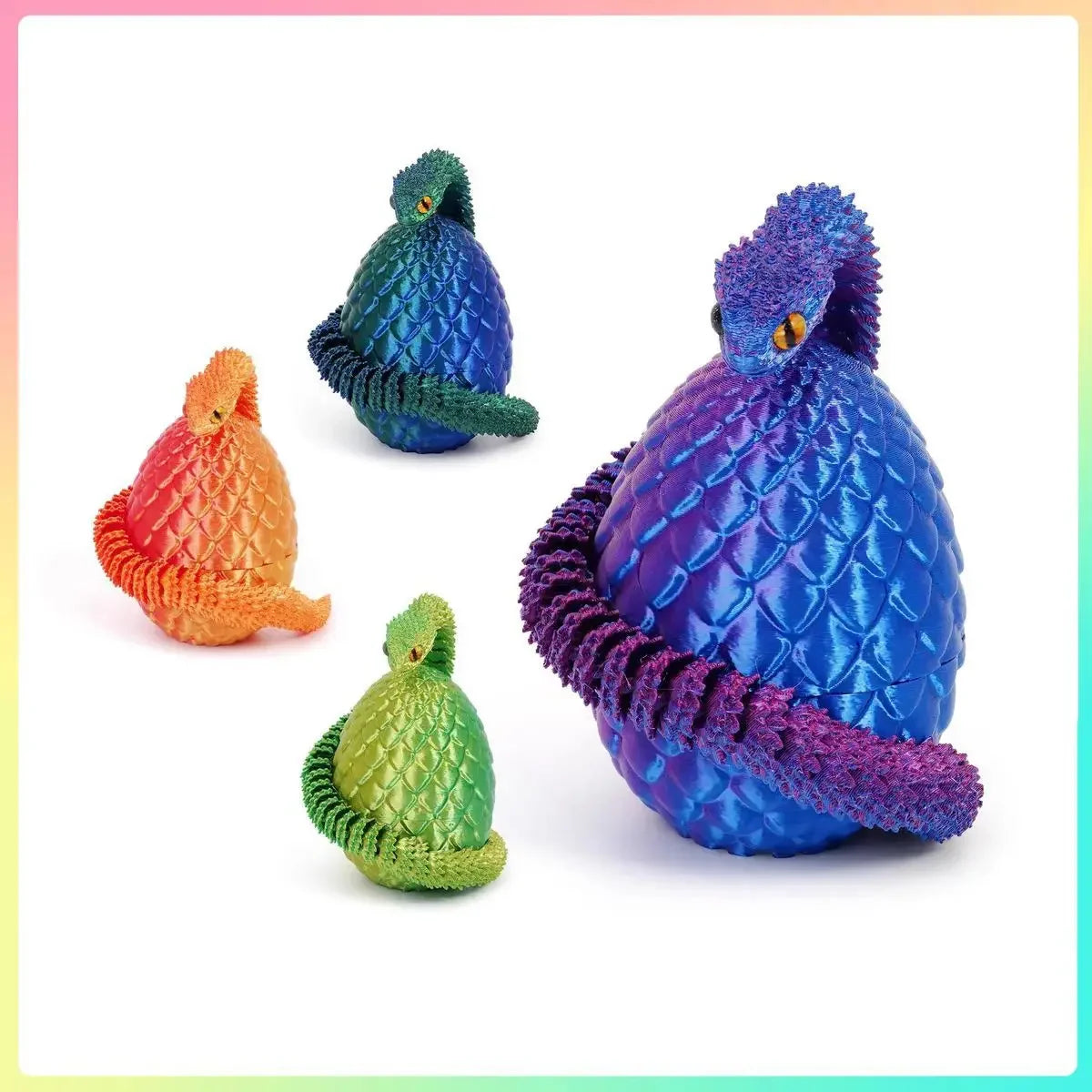 Cobra Articulada Anti-stress em impressão 3D