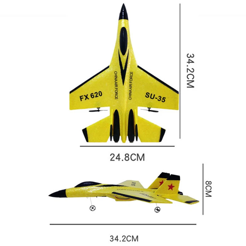 Avião de Controle Remoto SU-35 Elétrico