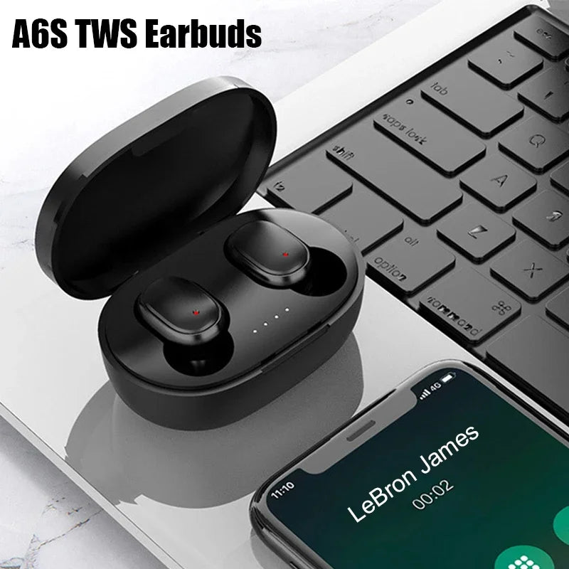 Fones de ouvido Bluetooth Original A6S TWS