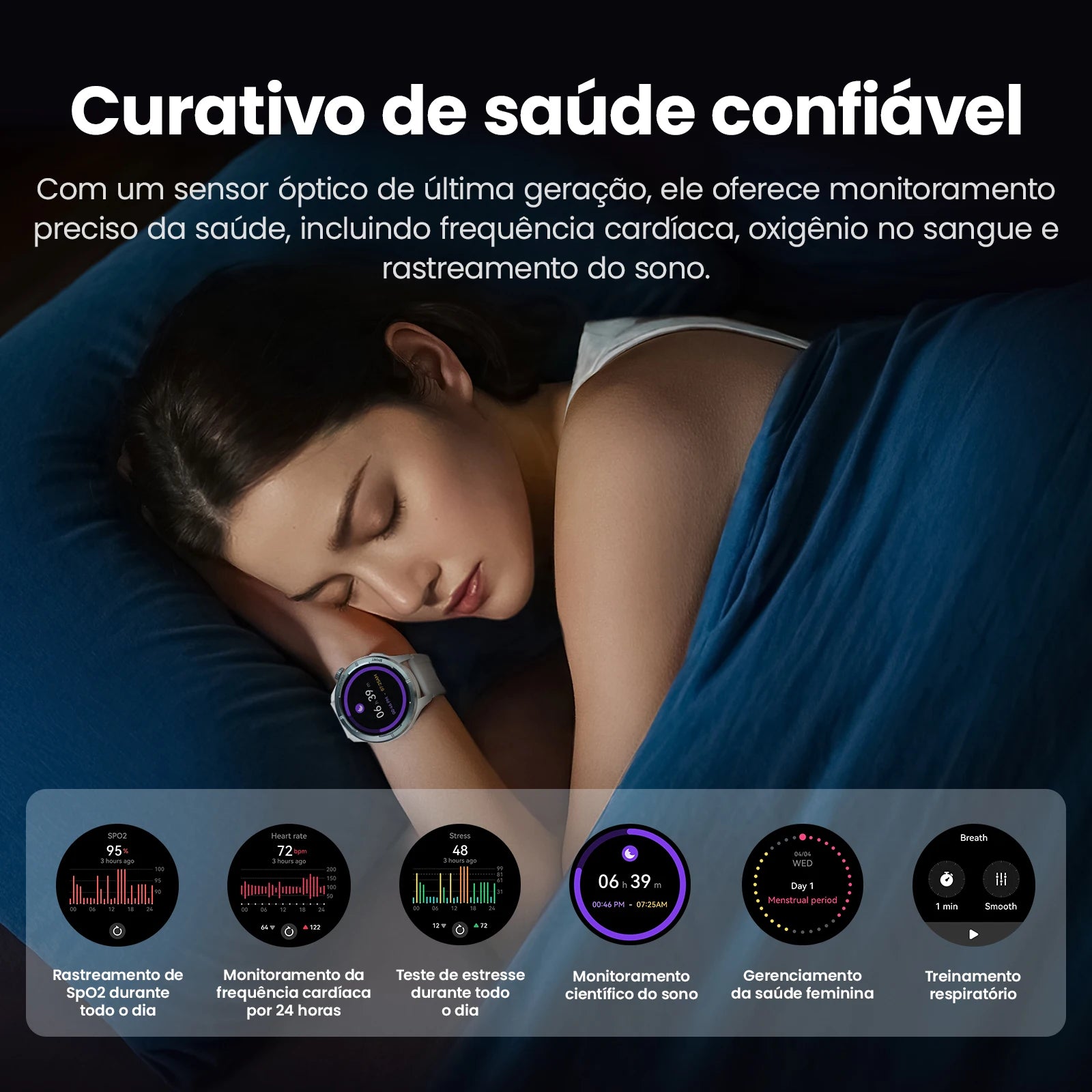 Smart Watch Haylou Solar Neo 1.53'' Display em HD