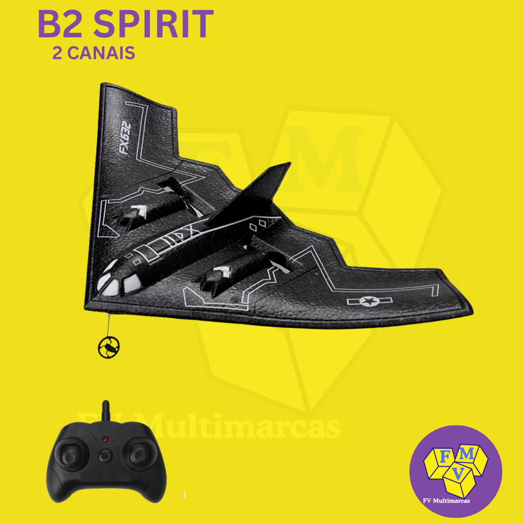 Bombardeiro B2 Spirit Controle Remoto 2ch