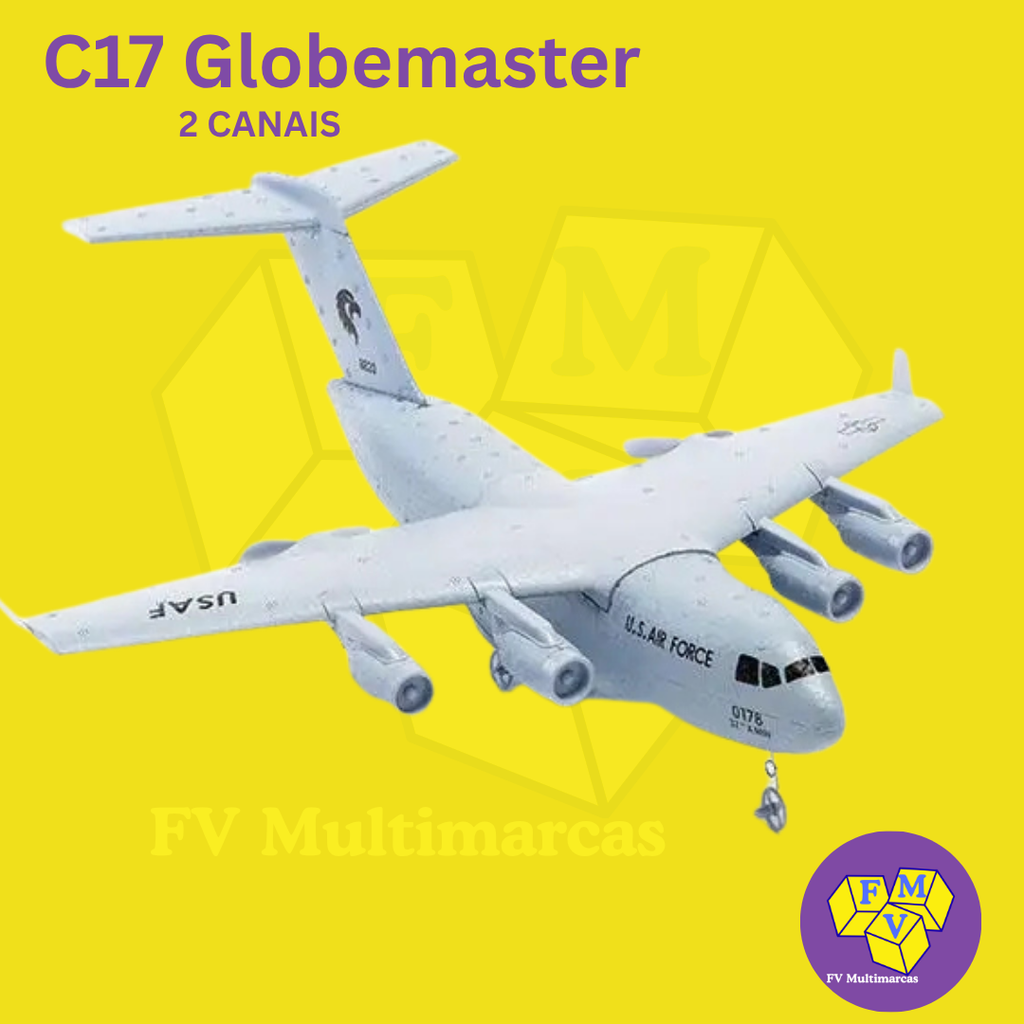 Avião C-17 Globemaster Controle Remoto