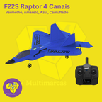 Jato Controle Remoto F-22 4ch elétrico