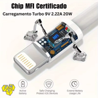 Kit Base Tripla 65W + Cabo Lightning