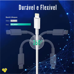 Kit Base Tripla 65W + Cabo Lightning