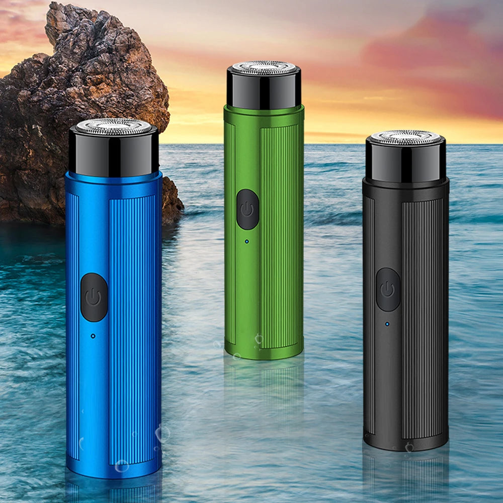 Mini Barbeador Elétrico Recarregável Portátil