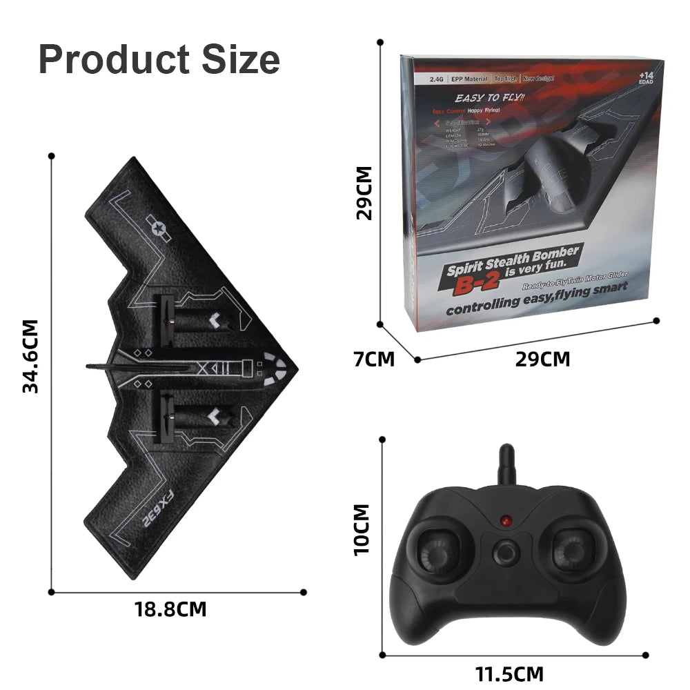 Bombardeiro B2 Spirit Controle Remoto 2ch