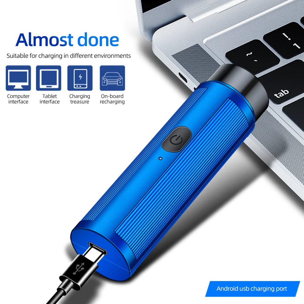 Mini Barbeador Elétrico Recarregável Portátil