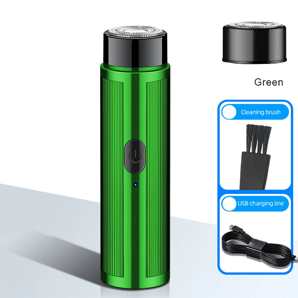 Mini Barbeador Elétrico Recarregável Portátil