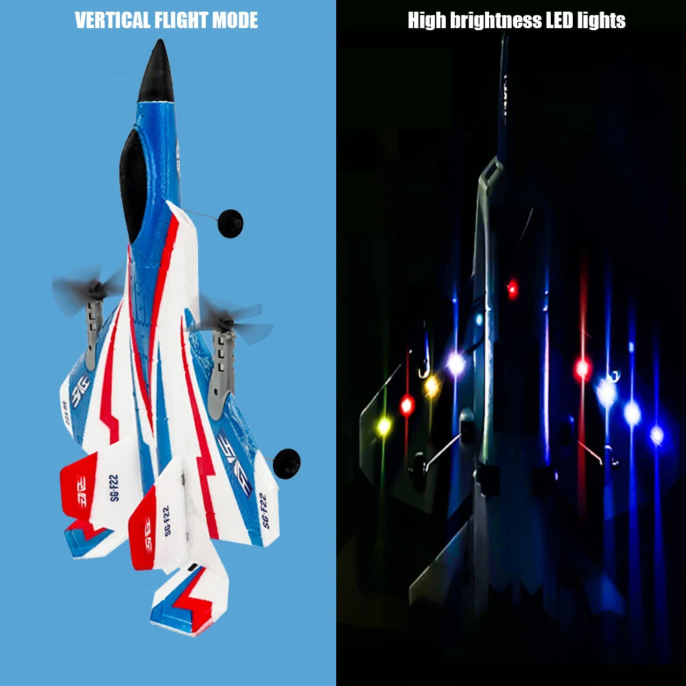 Avião de Controle Remoto SG F-22 Elétrico (Avançado)