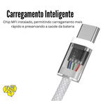 Kit Base Tripla 65W + Cabo tipo C