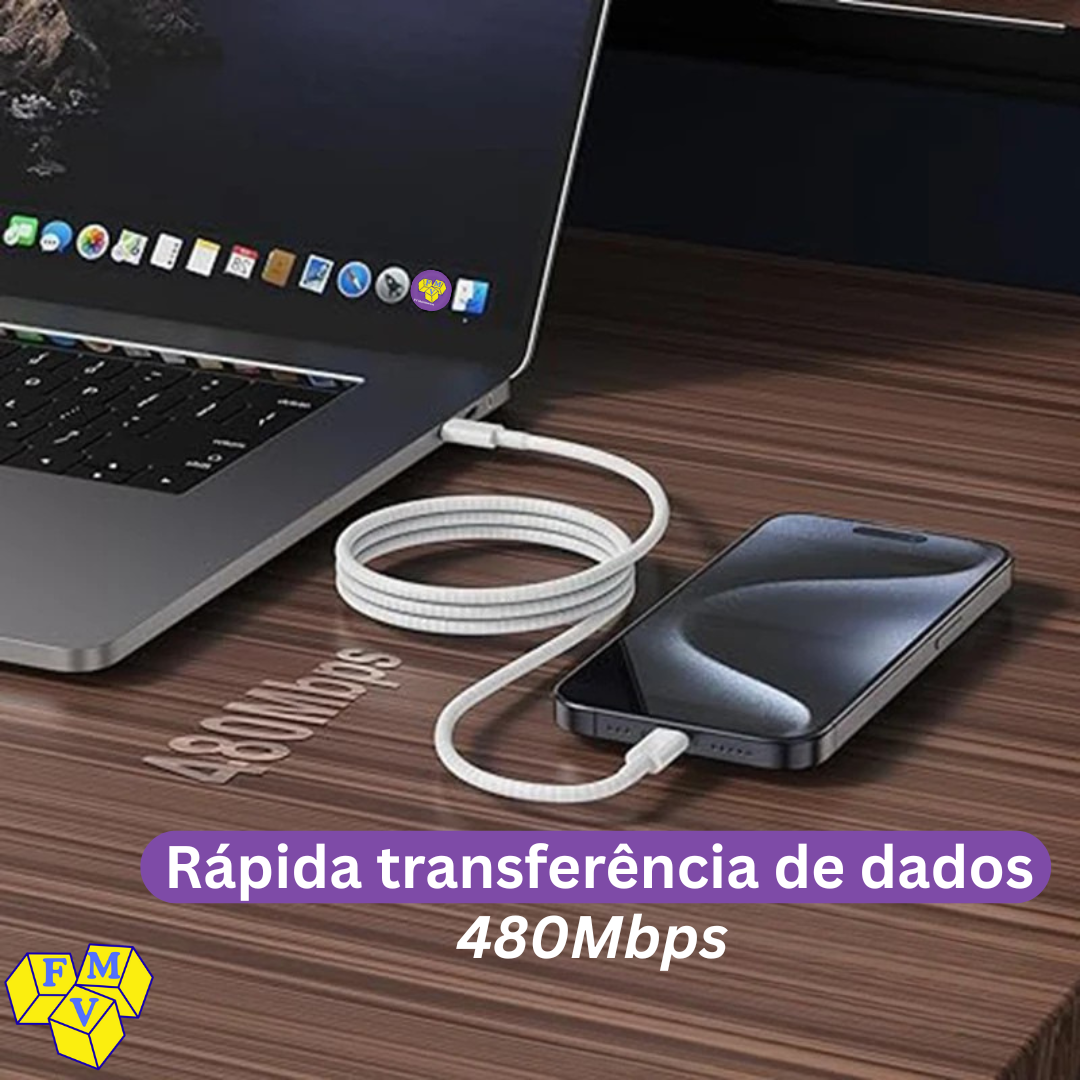 Kit Base Tripla 65W + Cabo tipo C